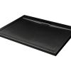 AXIM ULTRASLIM 110x90 Stone Effect fekete szögletes zuhanytálca