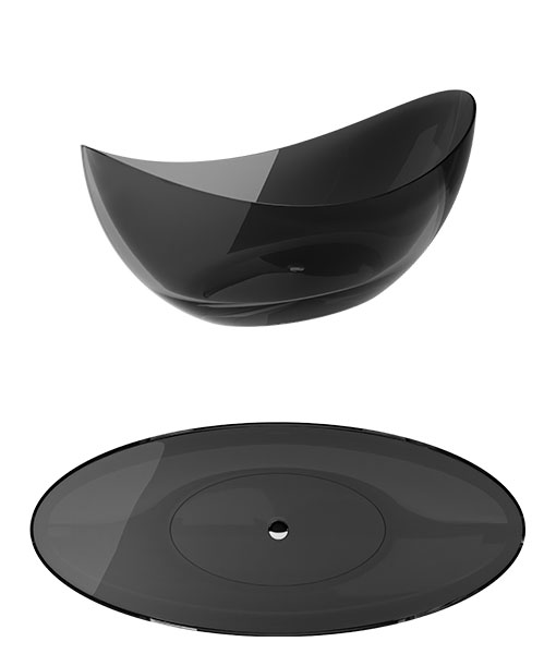 AXYA Carbon Grey szabadonálló kád