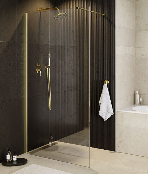 ECO-N Gold walk-in zuhanyfal