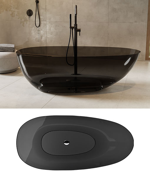 XARA Carbon Grey szabadonálló kád