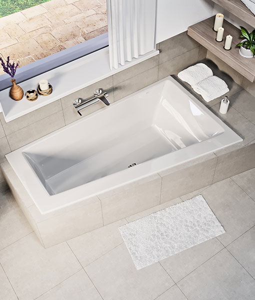 Icto slim 170×100 aszimmetrikus kád (jobbos vagy balos)