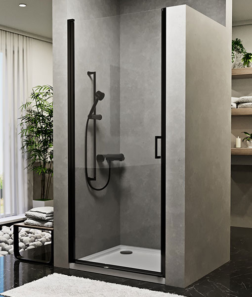 VEGA Black 90×195 zuhanyajtó