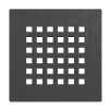 Niwell zuhanytálca szifontakaró antracite 13,2×13,2
