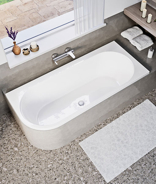 Aura 170×75 aszimmetrikus kád (jobbos vagy balos)