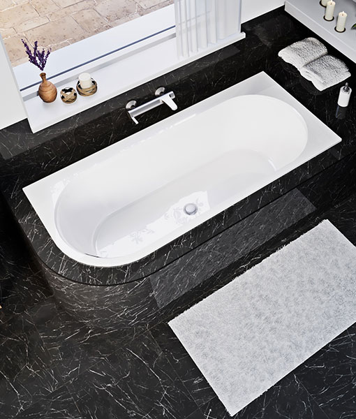 Aura slim 170×75 aszimmetrikus kád (jobbos vagy balos)