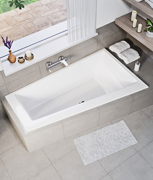 Icto slim 170×100 aszimmetrikus kád (jobbos vagy balos)