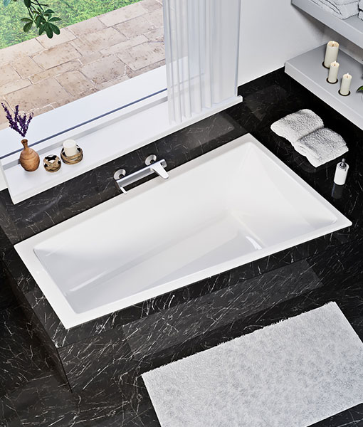 Nede slim 160×95 aszimmetrikus kád (jobbos vagy balos)