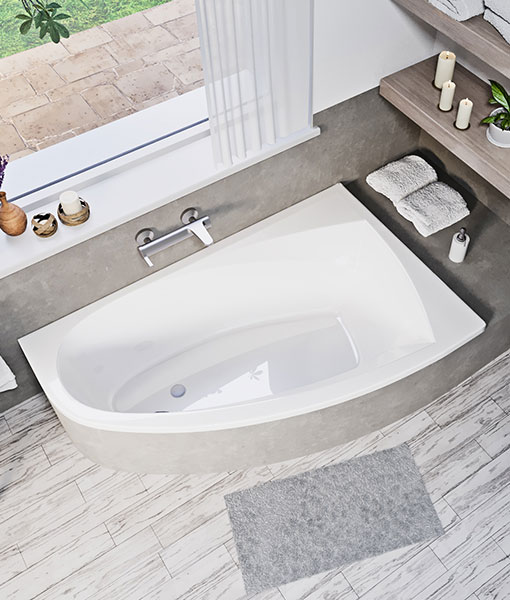 Alicia 150×95 aszimmetrikus kád (jobbos vagy balos)