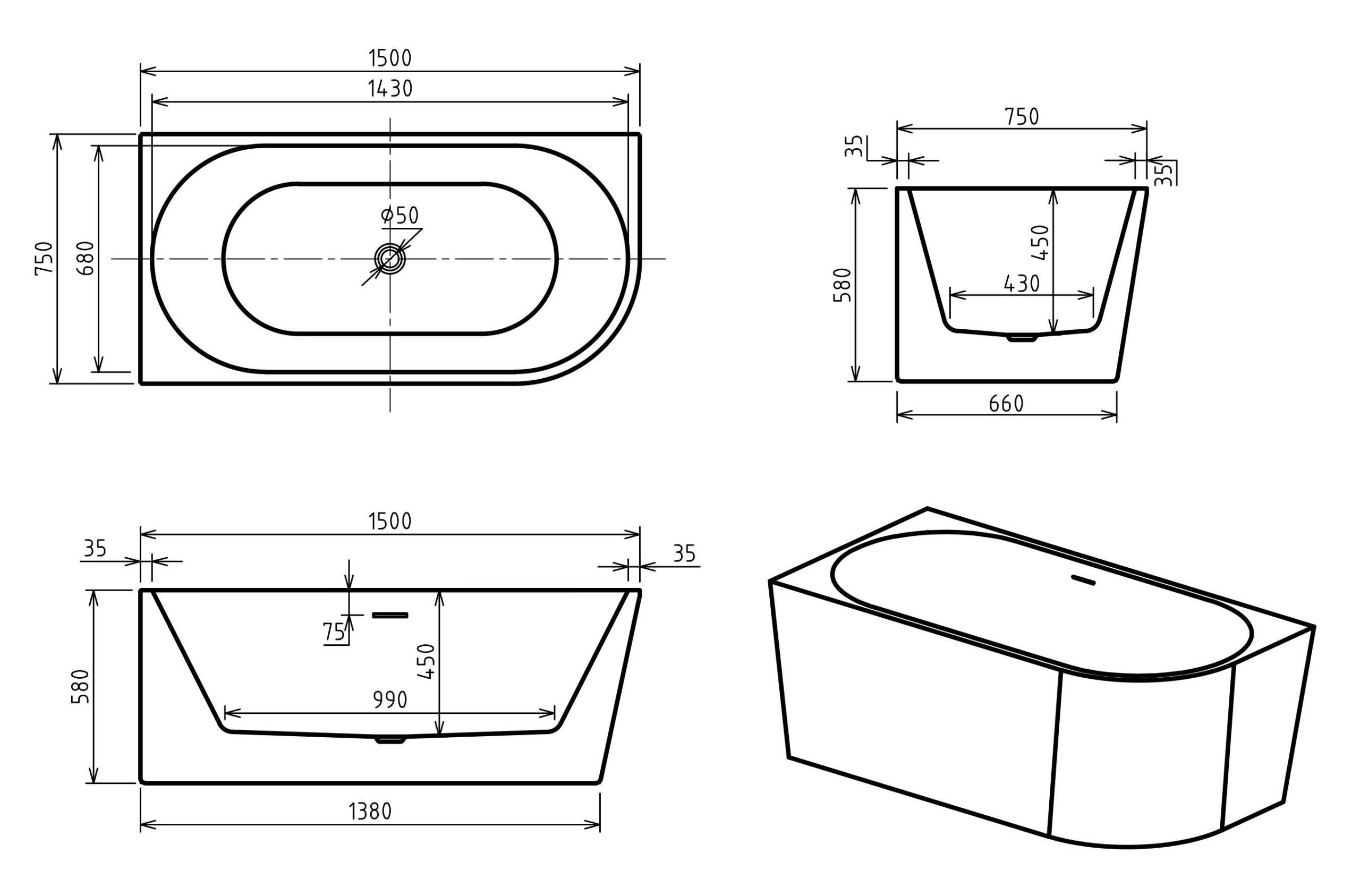 aviora-150-bal-szabadonallo-kad-meretrajz aviora-150-bal-szabadonallo-kad-meretrajz